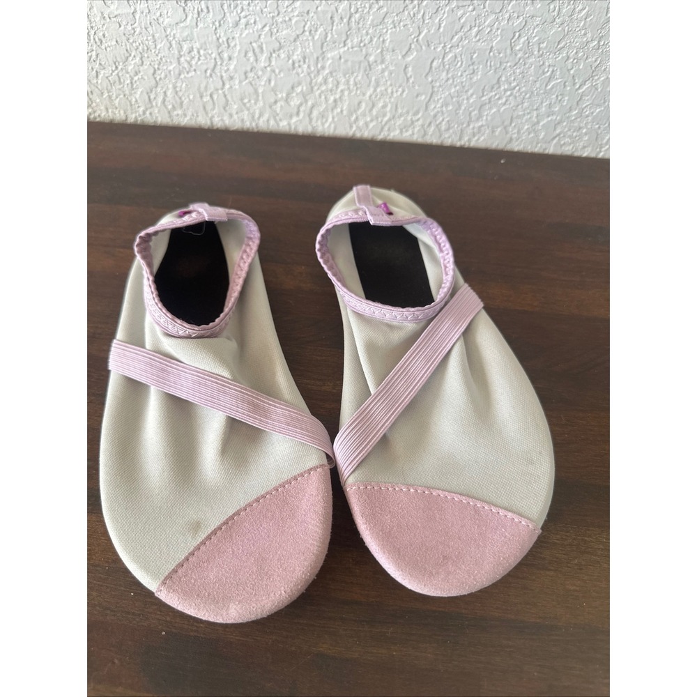 FitKicks Ballet Flat Water Shoes Light Gray‎ Pink Size 7